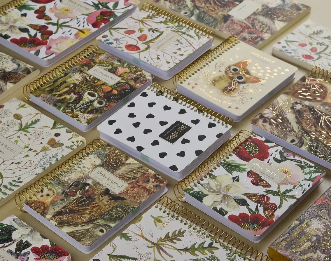 A6 ArtPlanner Spiral Weekly Diary - Forest Floor