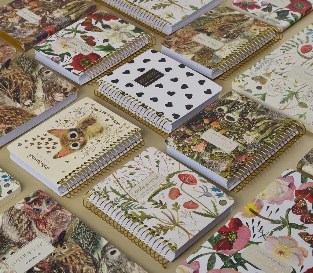 A6 ArtPlanner Spiral Weekly Diary - Forest Floor