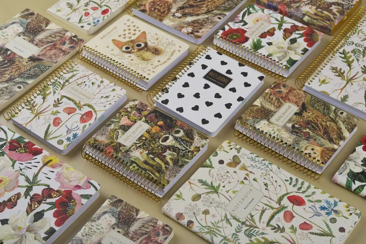A6 ArtPlanner Spiral Weekly Diary - Forest Floor