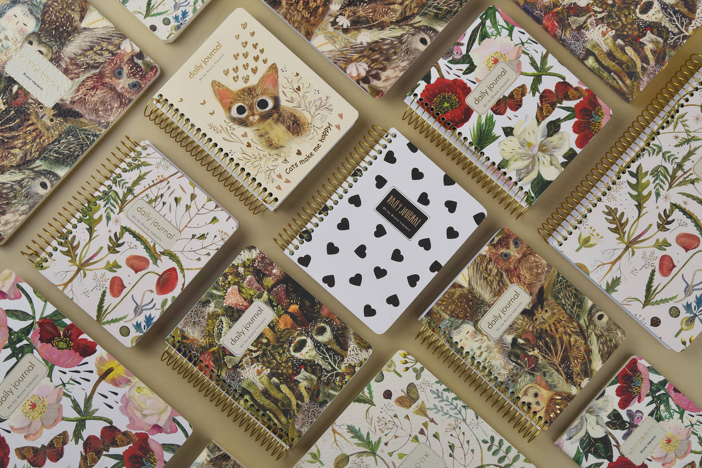 A6 ArtPlanner Spiral Weekly Diary - Forest Floor