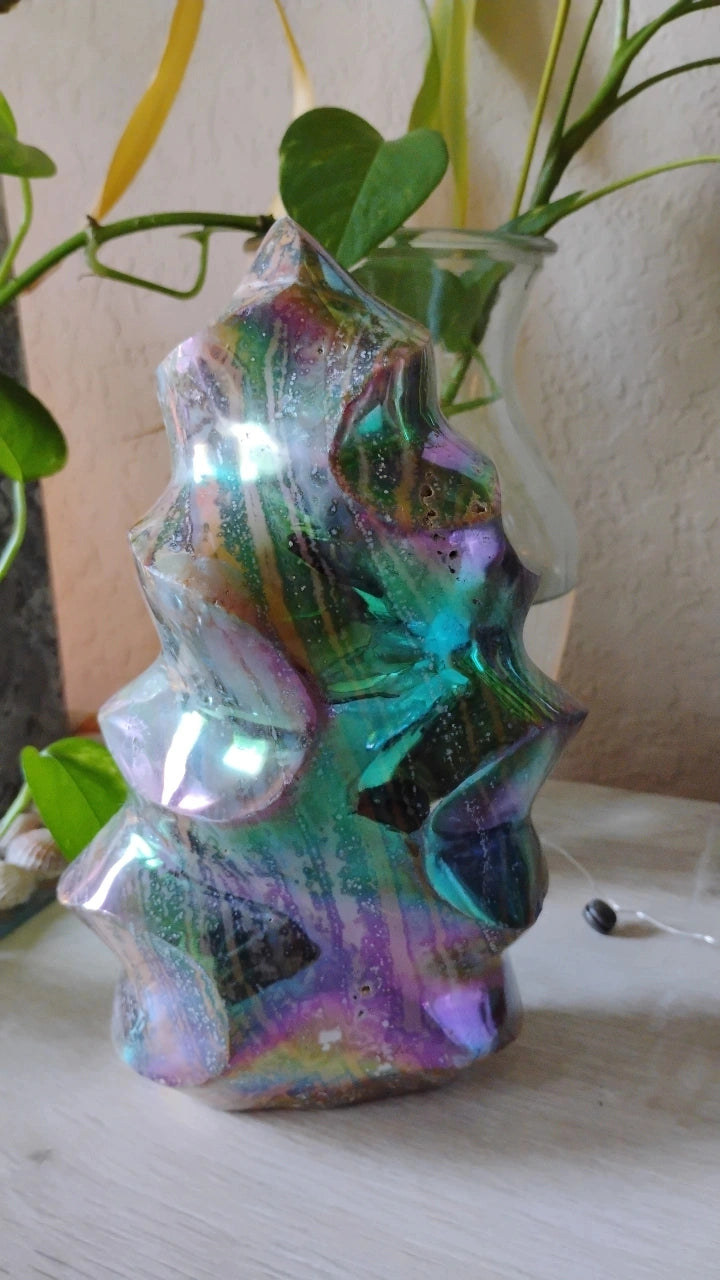 Titanium Aura Quartz Flame
