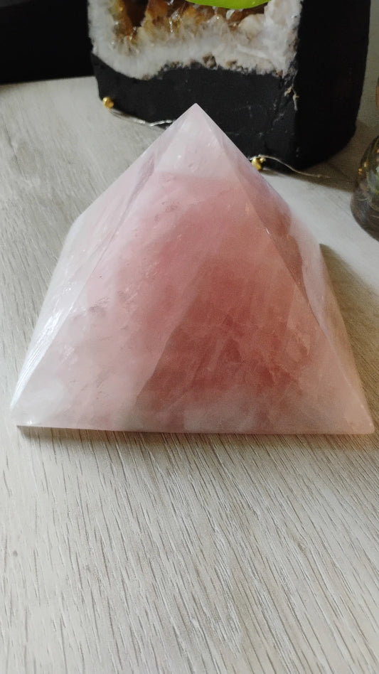 Rose Quartz Pyramid