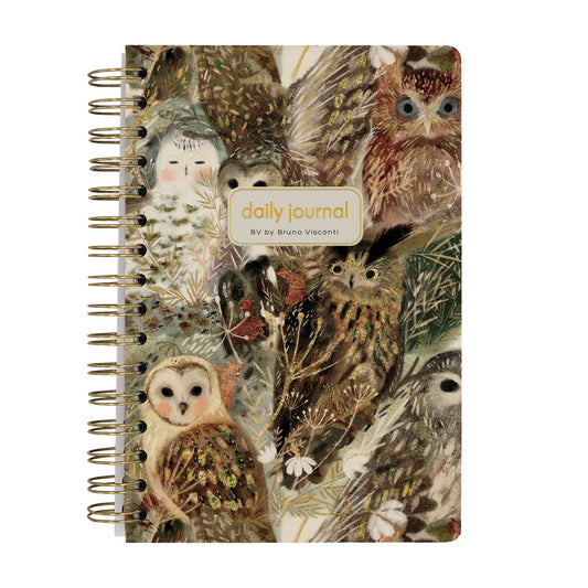 A5 ArtPlanner Spiral Weekly Diary - Owls 